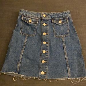 Zara TRF Denim Skirt